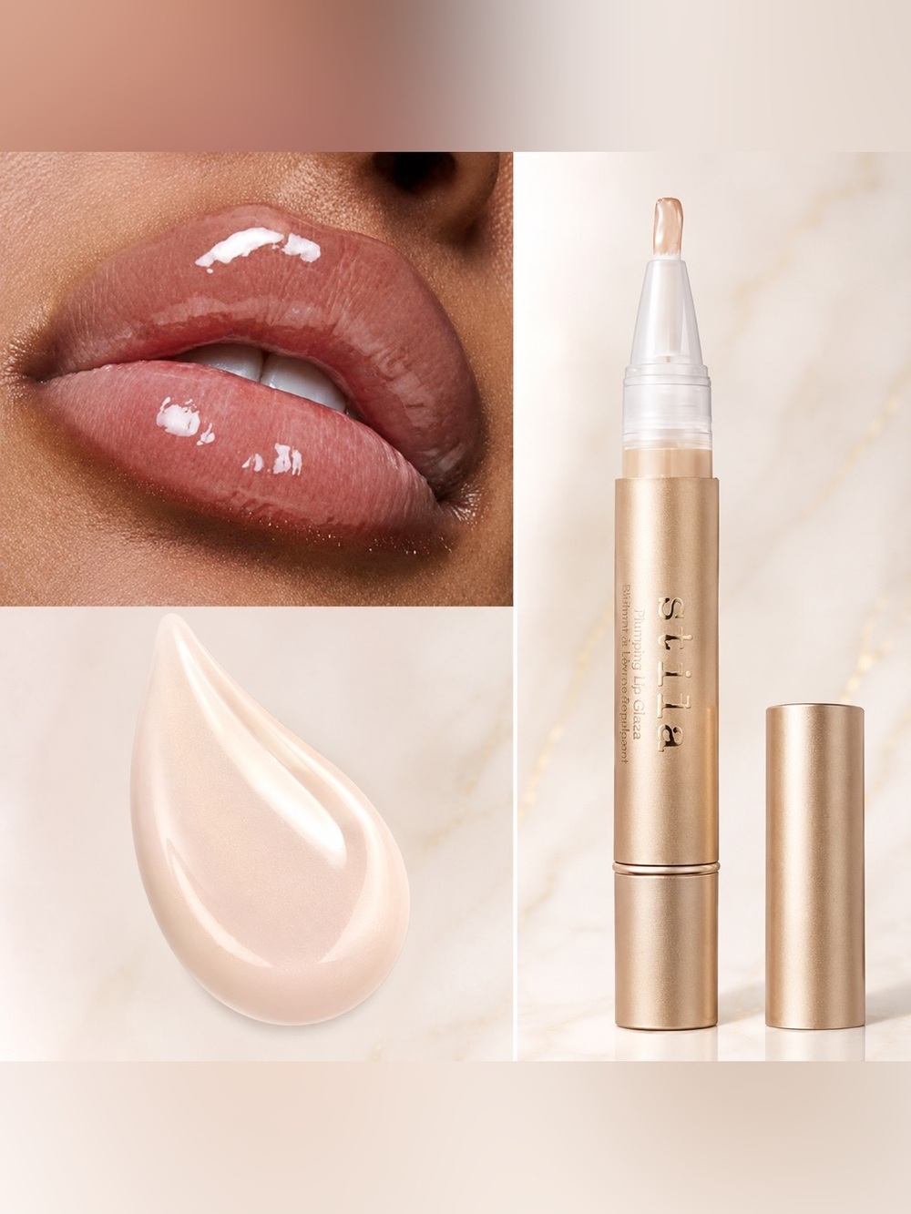Stila Plumping Lip Glaze tubes -Clear